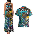 Personalised Power AFL Celebrating 50 Years of Naidoc Couples Matching Tank Maxi Dress and Hawaiian Shirt NAIDOC Week 2025 Aboriginal