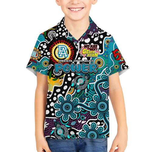Personalised Power AFL Celebrating 50 Years of Naidoc Family Matching Long Sleeve Bodycon Dress and Hawaiian Shirt NAIDOC Week 2025 Aboriginal