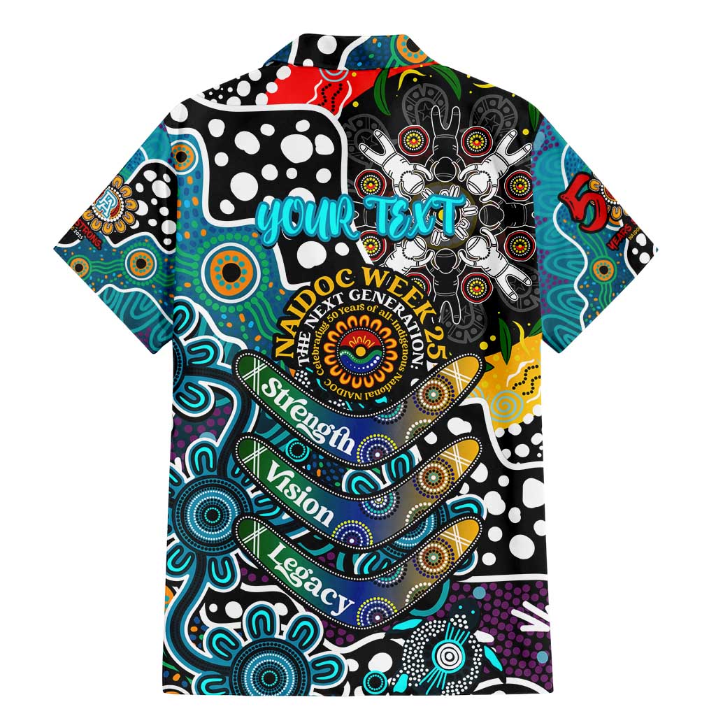 Personalised Power AFL Celebrating 50 Years of Naidoc Family Matching Mermaid Dress and Hawaiian Shirt NAIDOC Week 2025 Aboriginal
