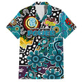 Personalised Power AFL Celebrating 50 Years of Naidoc Family Matching Off The Shoulder Long Sleeve Dress and Hawaiian Shirt NAIDOC Week 2025 Aboriginal