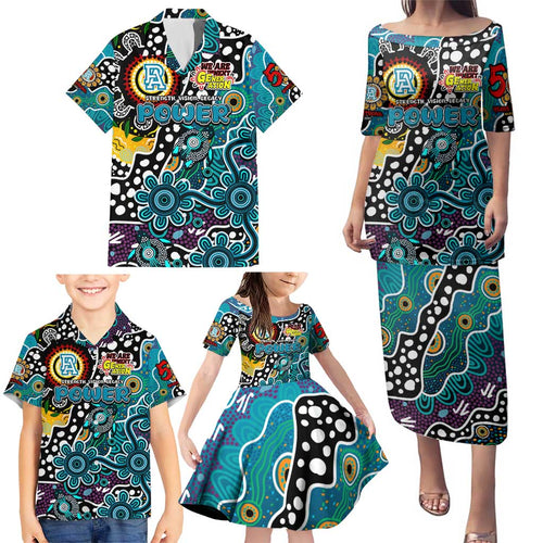 Personalised Power AFL Celebrating 50 Years of Naidoc Family Matching Puletasi and Hawaiian Shirt NAIDOC Week 2025 Aboriginal