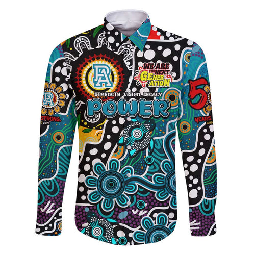 Personalised Power AFL Celebrating 50 Years of Naidoc Family Matching Puletasi and Hawaiian Shirt NAIDOC Week 2025 Aboriginal