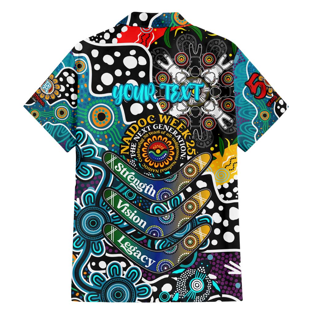 Personalised Power AFL Celebrating 50 Years of Naidoc Family Matching Summer Maxi Dress and Hawaiian Shirt NAIDOC Week 2025 Aboriginal