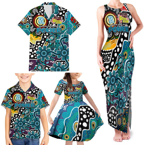 Personalised Power AFL Celebrating 50 Years of Naidoc Family Matching Tank Maxi Dress and Hawaiian Shirt NAIDOC Week 2025 Aboriginal
