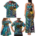 Personalised Power AFL Celebrating 50 Years of Naidoc Family Matching Tank Maxi Dress and Hawaiian Shirt NAIDOC Week 2025 Aboriginal