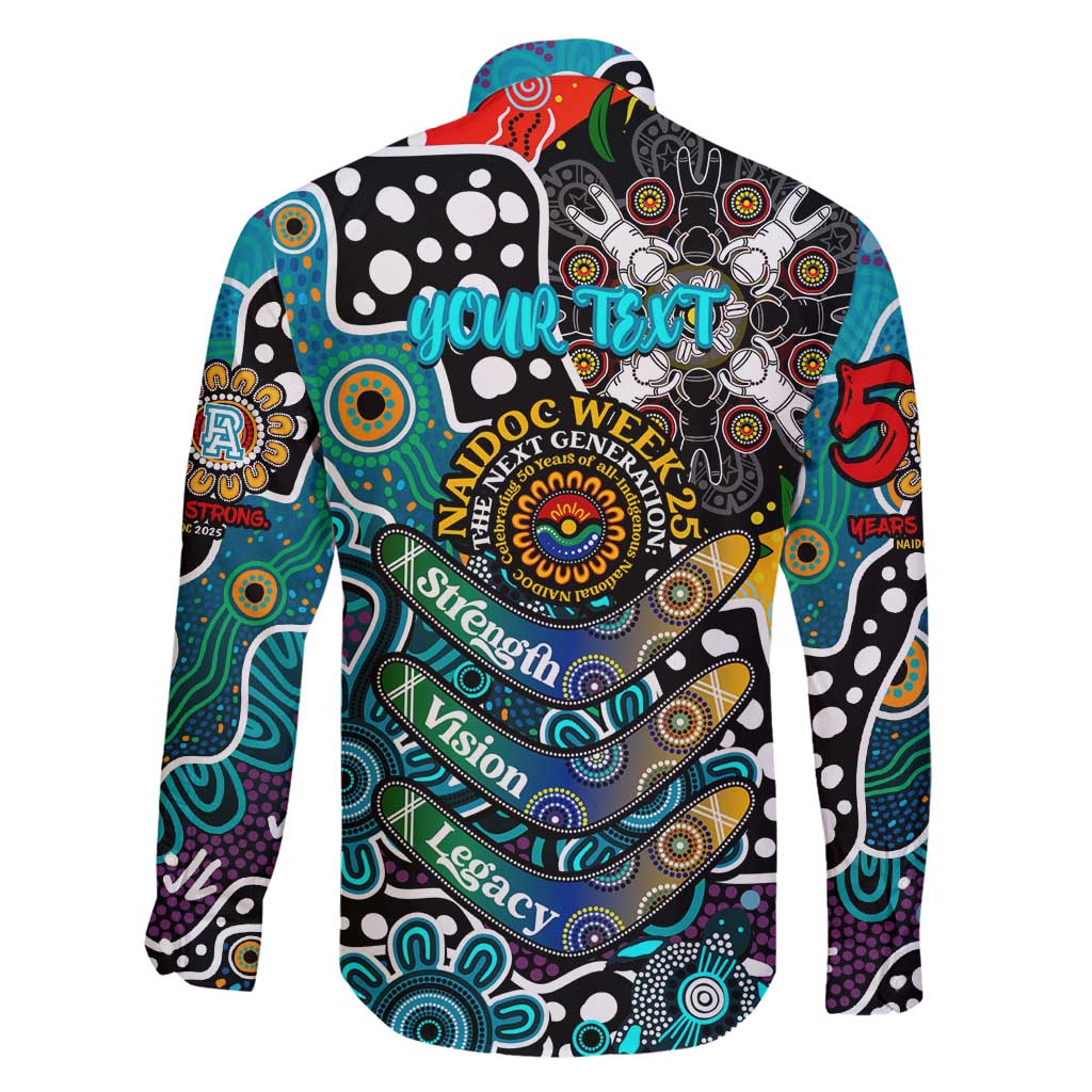 Personalised Power AFL Celebrating 50 Years of Naidoc Family Matching Tank Maxi Dress and Hawaiian Shirt NAIDOC Week 2025 Aboriginal
