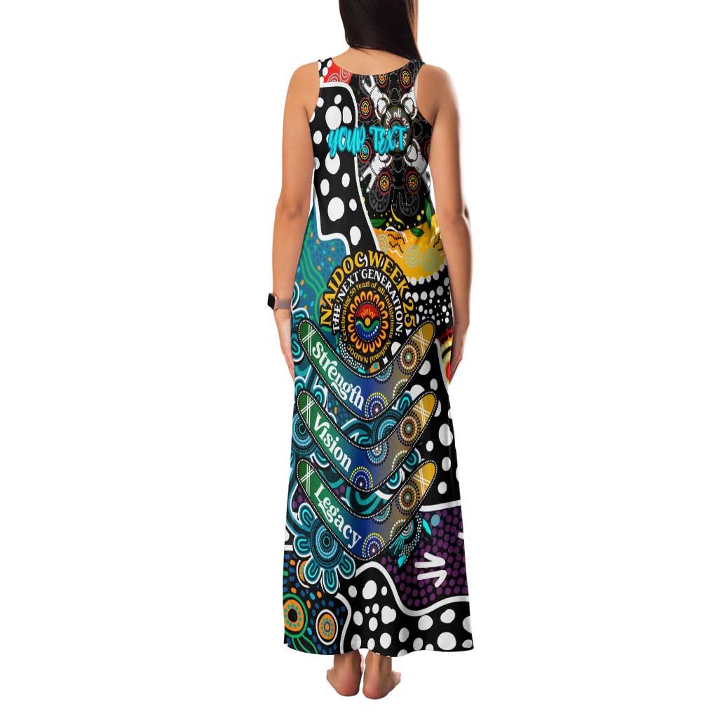 Personalised Power AFL Celebrating 50 Years of Naidoc Family Matching Tank Maxi Dress and Hawaiian Shirt NAIDOC Week 2025 Aboriginal