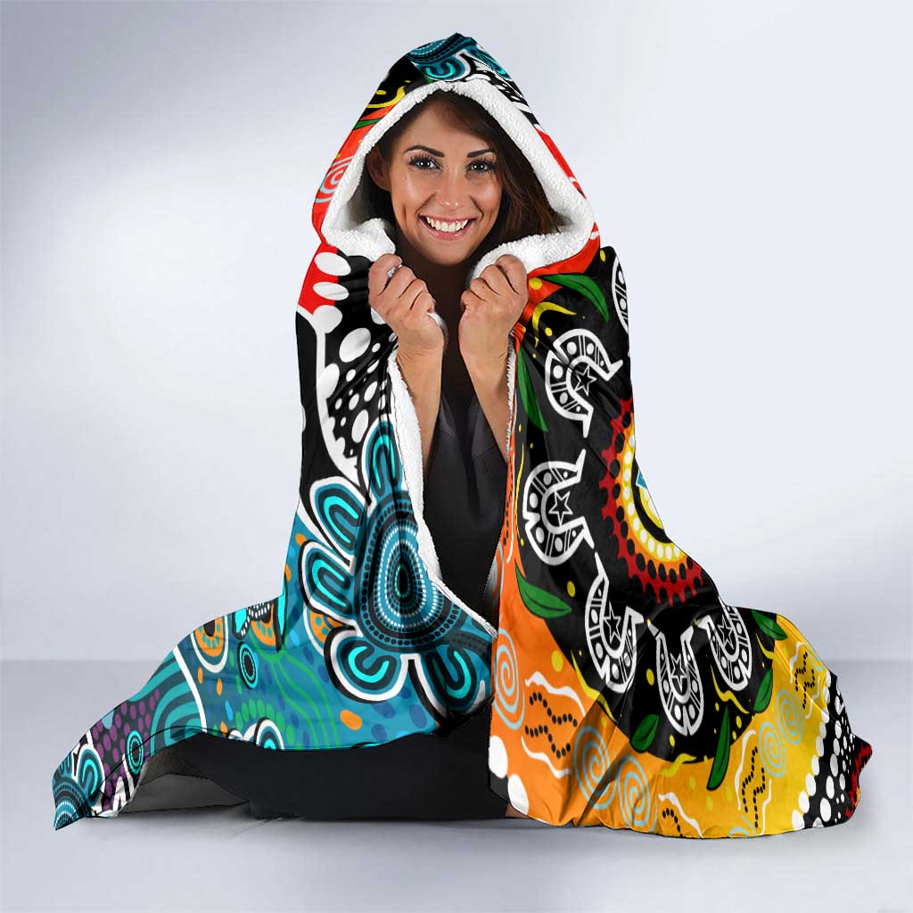 Power AFL Celebrating 50 Years of Naidoc Hooded Blanket NAIDOC Week 2025 Aboriginal