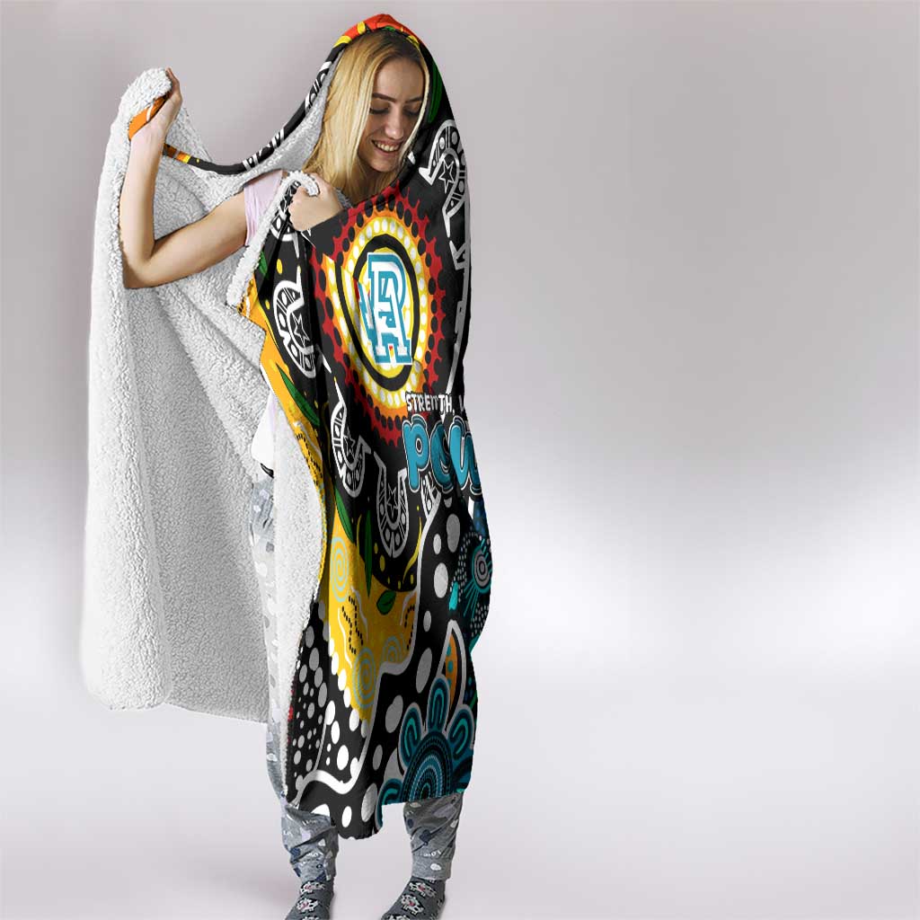 Power AFL Celebrating 50 Years of Naidoc Hooded Blanket NAIDOC Week 2025 Aboriginal