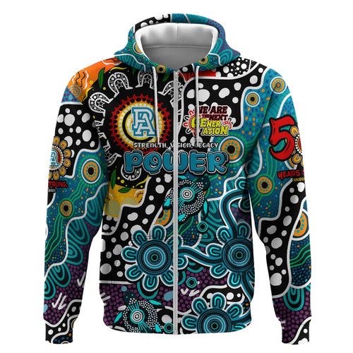 Personalised Power AFL Celebrating 50 Years of Naidoc Hoodie NAIDOC Week 2025 Aboriginal