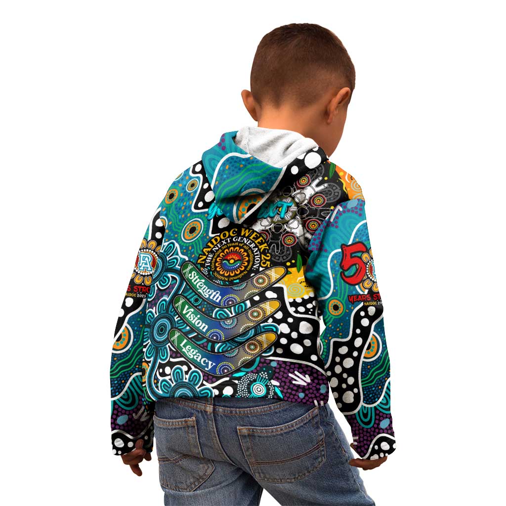 Personalised Power AFL Celebrating 50 Years of Naidoc Kid Hoodie NAIDOC Week 2025 Aboriginal