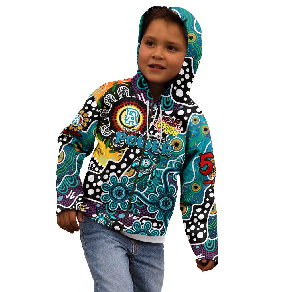 Personalised Power AFL Celebrating 50 Years of Naidoc Kid Hoodie NAIDOC Week 2025 Aboriginal