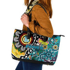 Power AFL Celebrating 50 Years of Naidoc Leather Tote Bag NAIDOC Week 2025 Aboriginal