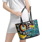Power AFL Celebrating 50 Years of Naidoc Leather Tote Bag NAIDOC Week 2025 Aboriginal