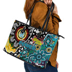 Power AFL Celebrating 50 Years of Naidoc Leather Tote Bag NAIDOC Week 2025 Aboriginal