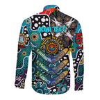 Personalised Power AFL Celebrating 50 Years of Naidoc Long Sleeve Button Shirt NAIDOC Week 2025 Aboriginal