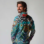 Personalised Power AFL Celebrating 50 Years of Naidoc Long Sleeve Polo Shirt NAIDOC Week 2025 Aboriginal