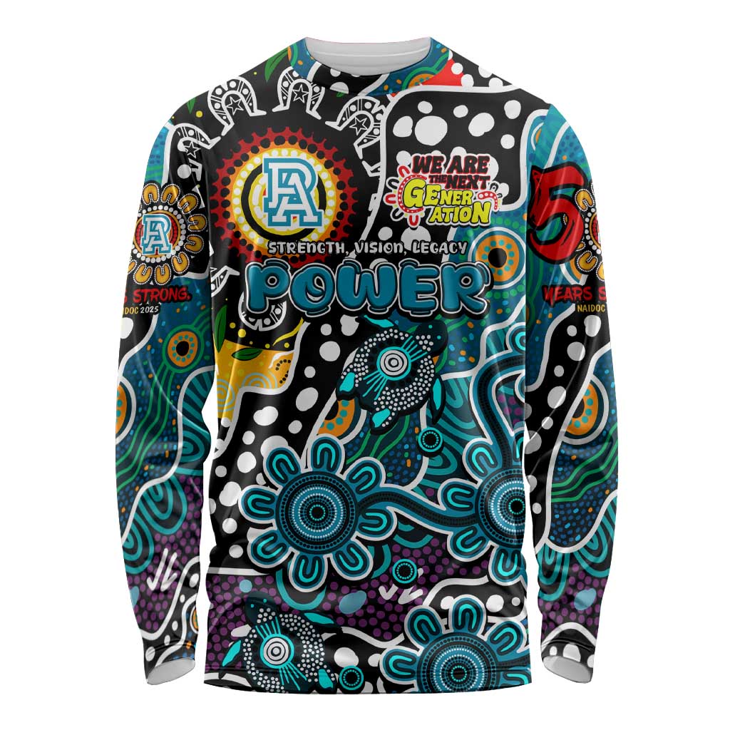 Personalised Power AFL Celebrating 50 Years of Naidoc Long Sleeve Shirt NAIDOC Week 2025 Aboriginal