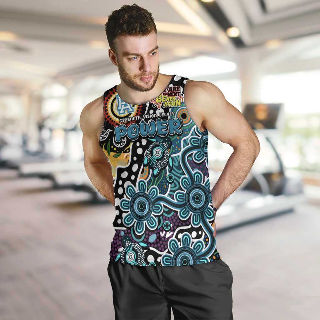 Personalised Power AFL Celebrating 50 Years of Naidoc Men Tank Top NAIDOC Week 2025 Aboriginal