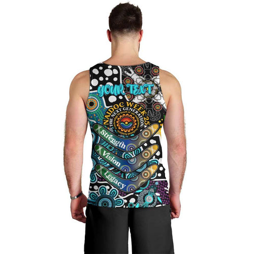 Personalised Power AFL Celebrating 50 Years of Naidoc Men Tank Top NAIDOC Week 2025 Aboriginal