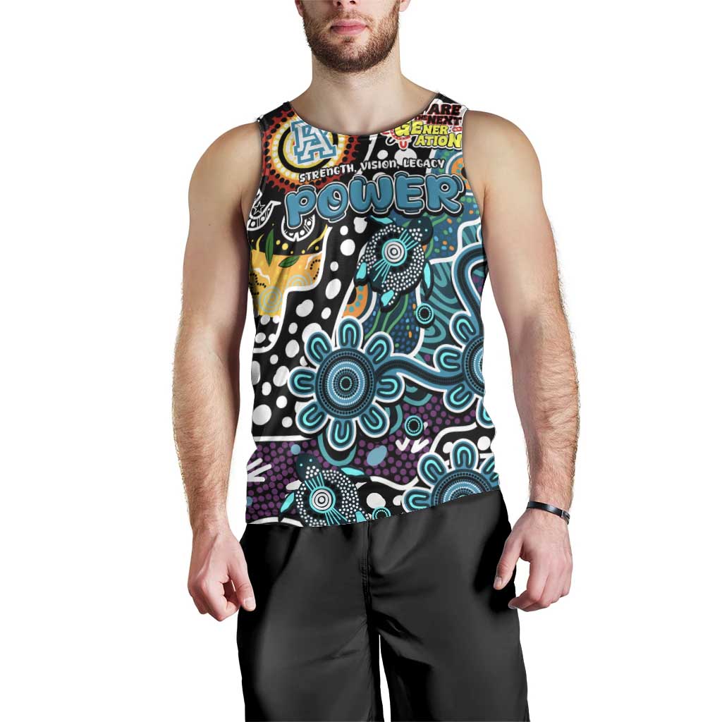 Personalised Power AFL Celebrating 50 Years of Naidoc Men Tank Top NAIDOC Week 2025 Aboriginal