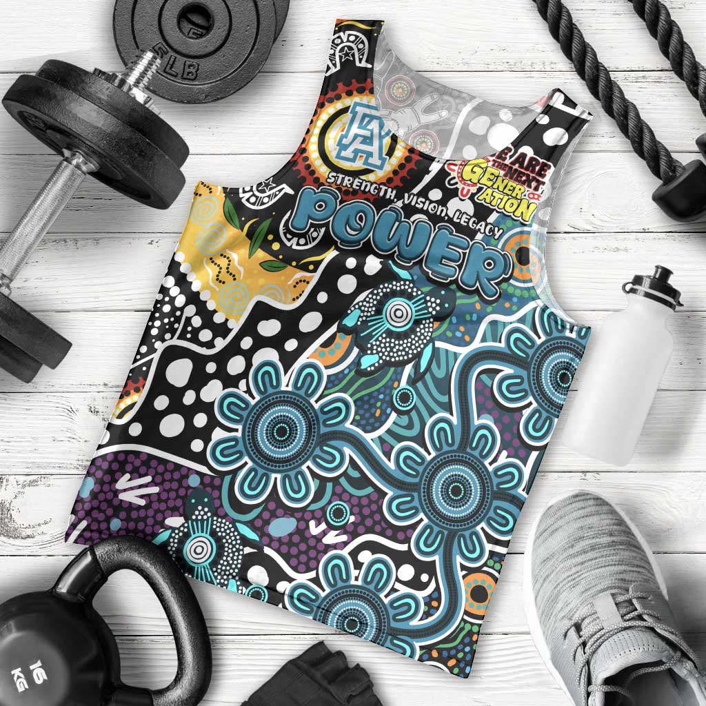 Personalised Power AFL Celebrating 50 Years of Naidoc Men Tank Top NAIDOC Week 2025 Aboriginal