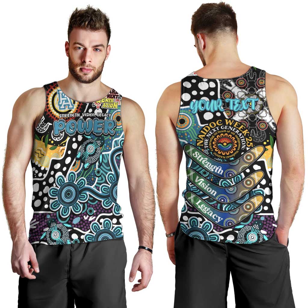 Personalised Power AFL Celebrating 50 Years of Naidoc Men Tank Top NAIDOC Week 2025 Aboriginal