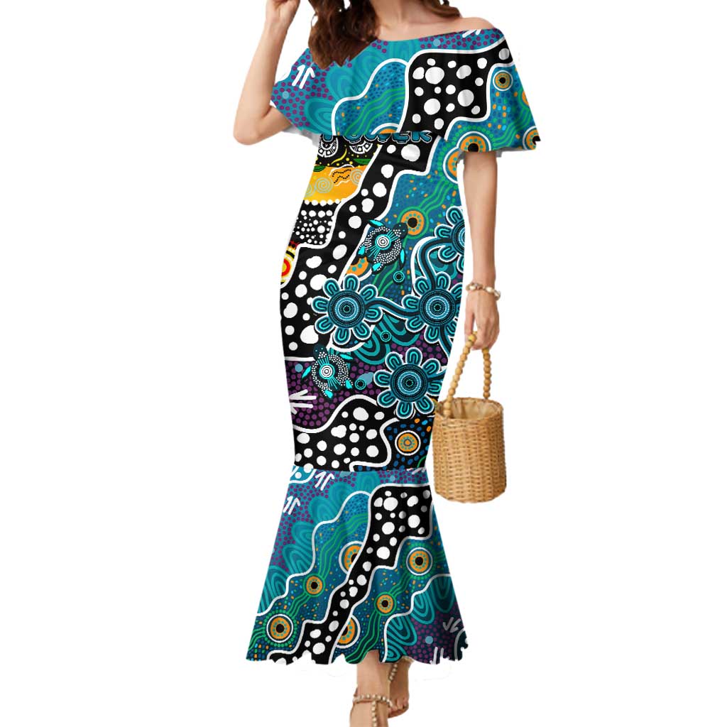 Personalised Power AFL Celebrating 50 Years of Naidoc Mermaid Dress NAIDOC Week 2025 Aboriginal