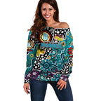 Personalised Power AFL Celebrating 50 Years of Naidoc Off Shoulder Sweater NAIDOC Week 2025 Aboriginal