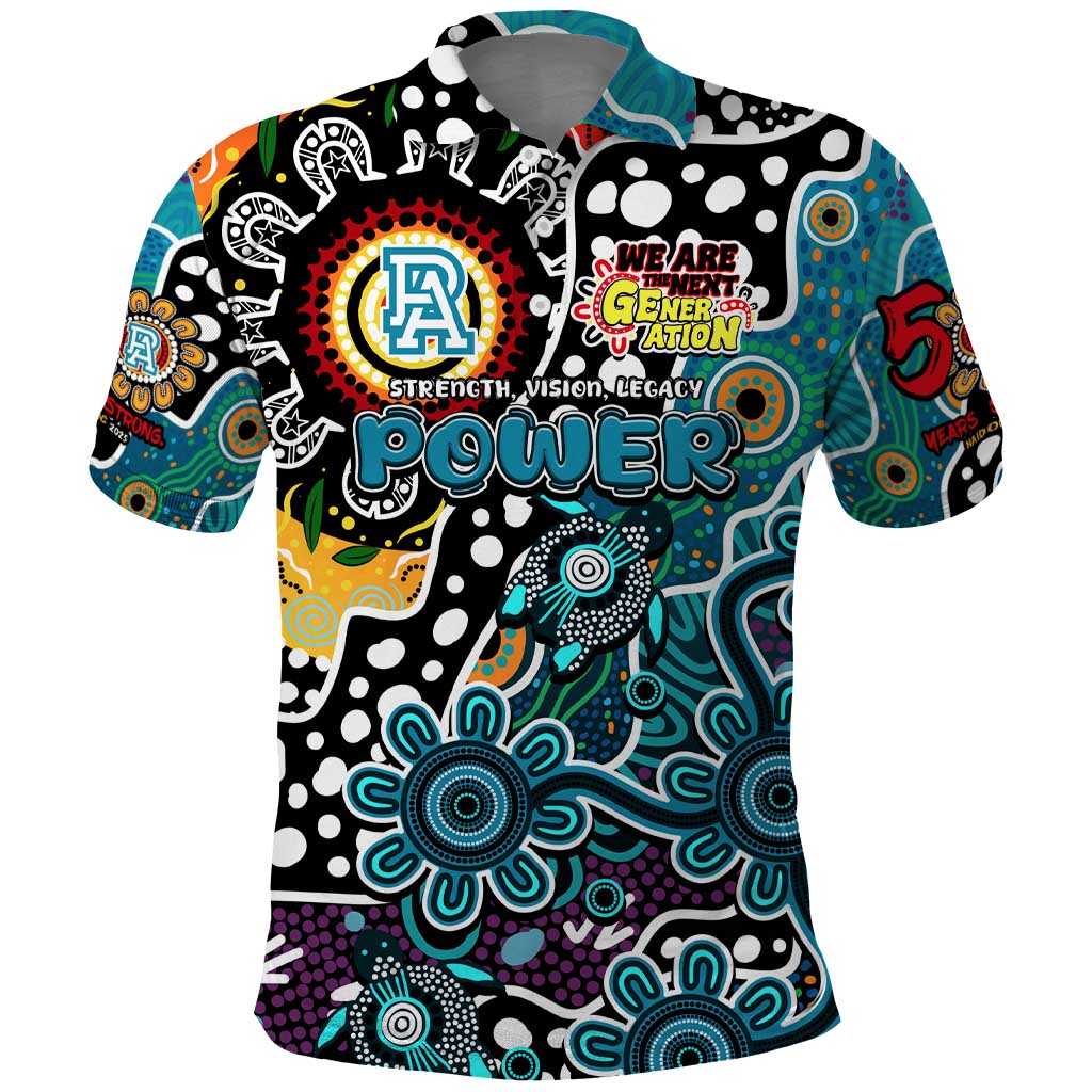 Personalised Power AFL Celebrating 50 Years of Naidoc Polo Shirt NAIDOC Week 2025 Aboriginal