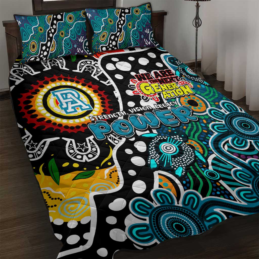 Power AFL Celebrating 50 Years of Naidoc Quilt Bed Set NAIDOC Week 2025 Aboriginal