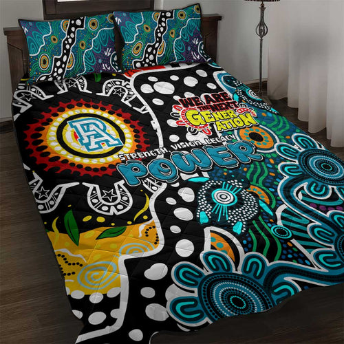 Power AFL Celebrating 50 Years of Naidoc Quilt Bed Set NAIDOC Week 2025 Aboriginal
