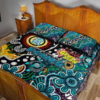 Power AFL Celebrating 50 Years of Naidoc Quilt Bed Set NAIDOC Week 2025 Aboriginal