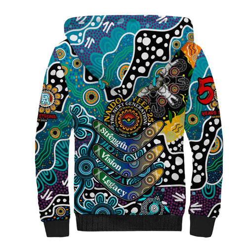Personalised Power AFL Celebrating 50 Years of Naidoc Sherpa Hoodie NAIDOC Week 2025 Aboriginal