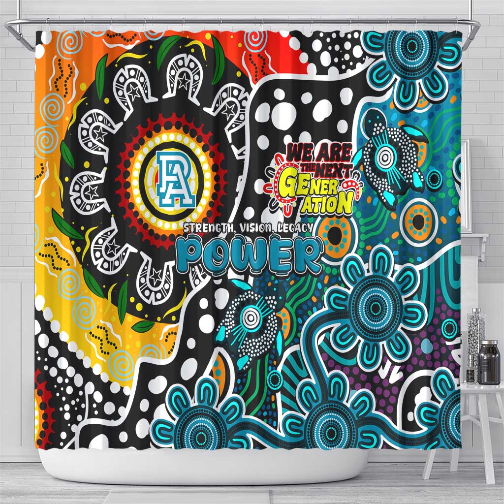 Power AFL Celebrating 50 Years of Naidoc Shower Curtain NAIDOC Week 2025 Aboriginal