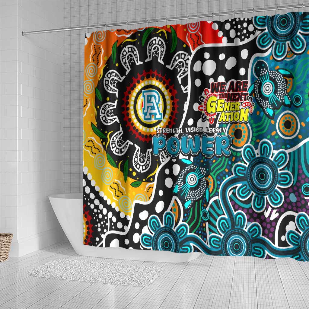 Power AFL Celebrating 50 Years of Naidoc Shower Curtain NAIDOC Week 2025 Aboriginal