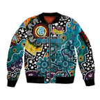 Personalised Power AFL Celebrating 50 Years of Naidoc Sleeve Zip Bomber Jacket NAIDOC Week 2025 Aboriginal