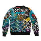 Personalised Power AFL Celebrating 50 Years of Naidoc Sleeve Zip Bomber Jacket NAIDOC Week 2025 Aboriginal