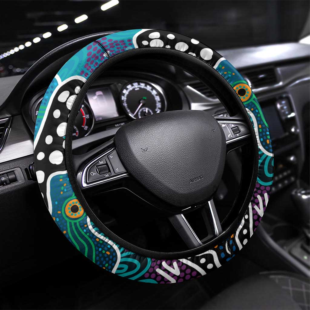 Power AFL Celebrating 50 Years of Naidoc Steering Wheel Cover NAIDOC Week 2025 Aboriginal