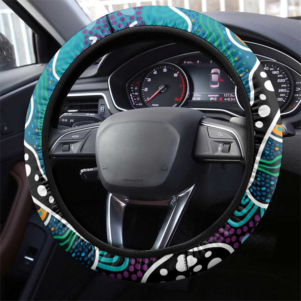 Power AFL Celebrating 50 Years of Naidoc Steering Wheel Cover NAIDOC Week 2025 Aboriginal
