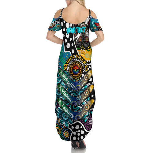 Personalised Power AFL Celebrating 50 Years of Naidoc Summer Maxi Dress NAIDOC Week 2025 Aboriginal