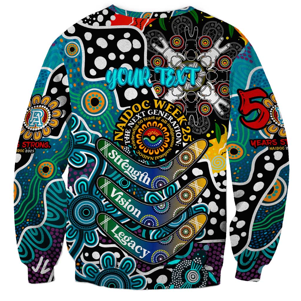 Personalised Power AFL Celebrating 50 Years of Naidoc Sweatshirt NAIDOC Week 2025 Aboriginal