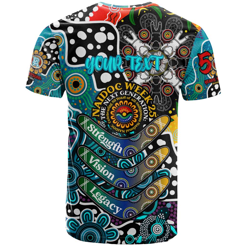 Personalised Power AFL Celebrating 50 Years of Naidoc T Shirt NAIDOC Week 2025 Aboriginal