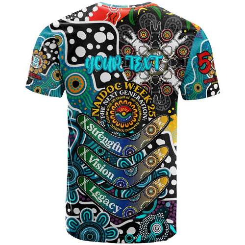 Personalised Power AFL Celebrating 50 Years of Naidoc T Shirt NAIDOC Week 2025 Aboriginal