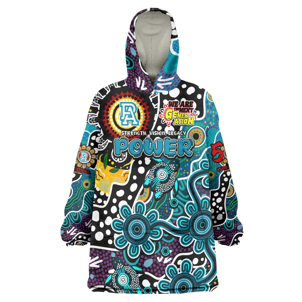 Personalised Power AFL Celebrating 50 Years of Naidoc Wearable Blanket Hoodie NAIDOC Week 2025 Aboriginal