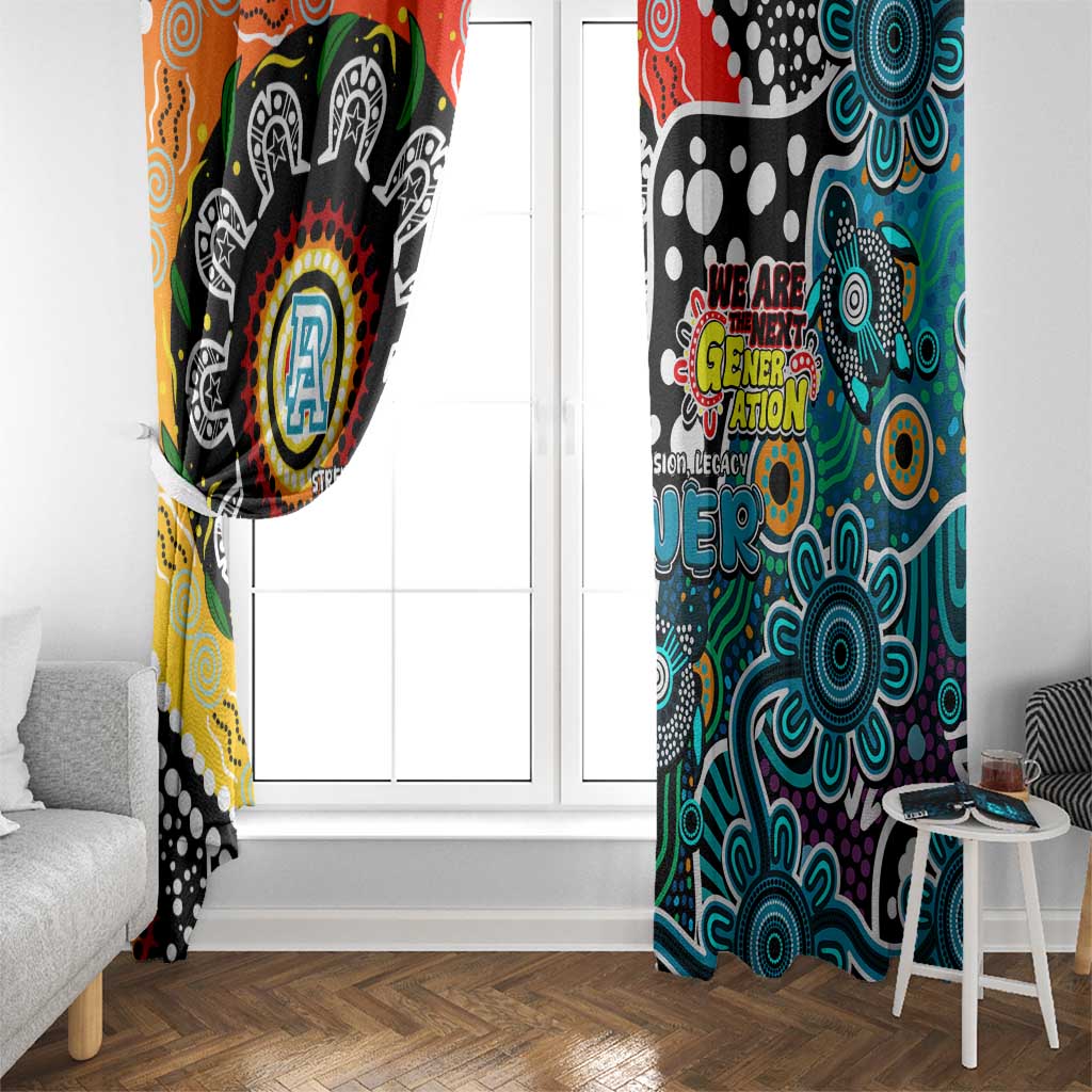 Power AFL Celebrating 50 Years of Naidoc Window Curtain NAIDOC Week 2025 Aboriginal