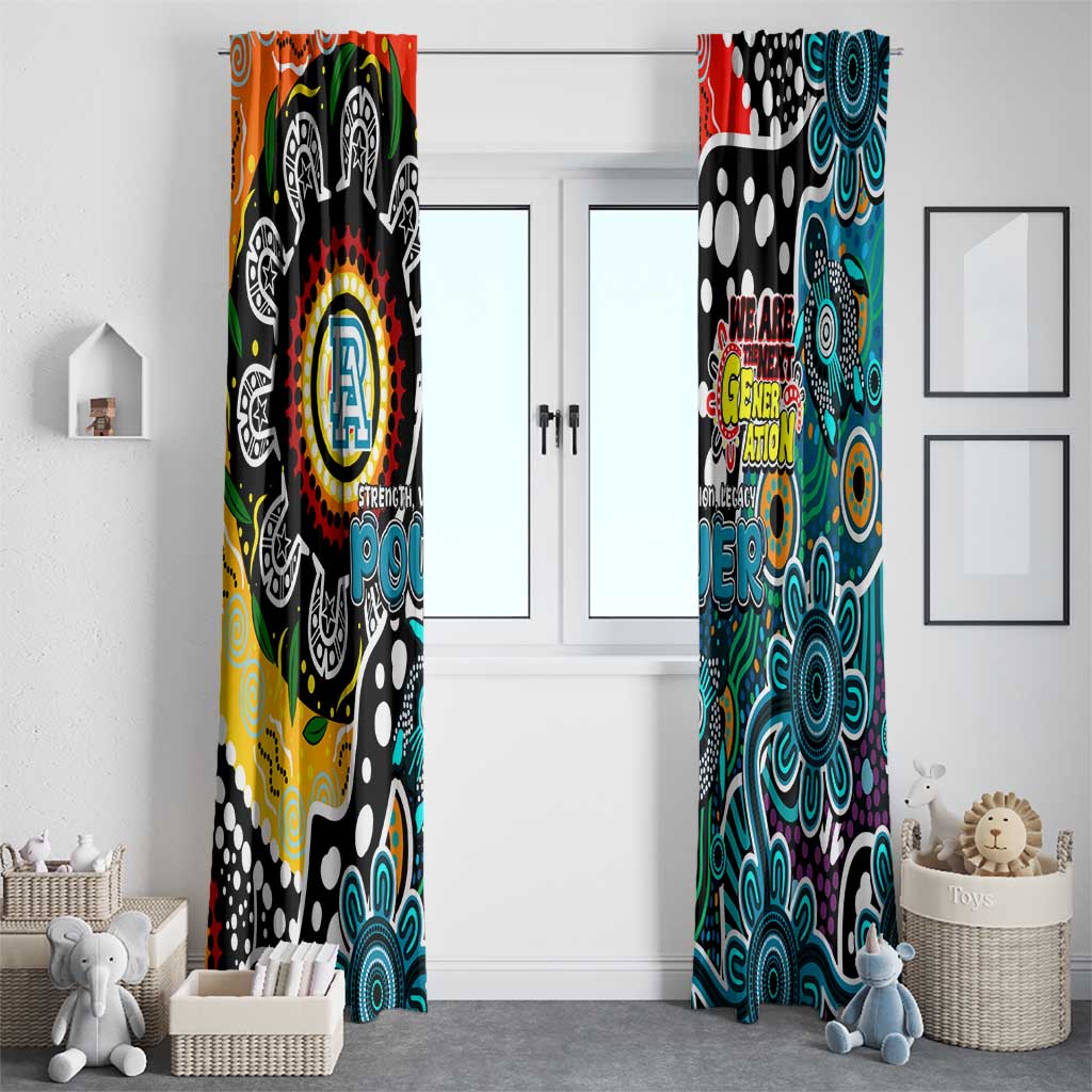 Power AFL Celebrating 50 Years of Naidoc Window Curtain NAIDOC Week 2025 Aboriginal
