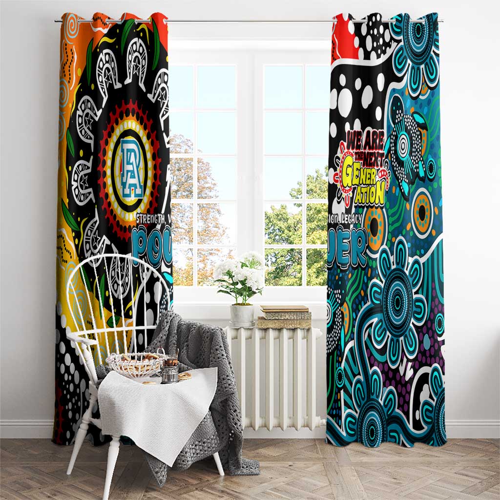 Power AFL Celebrating 50 Years of Naidoc Window Curtain NAIDOC Week 2025 Aboriginal