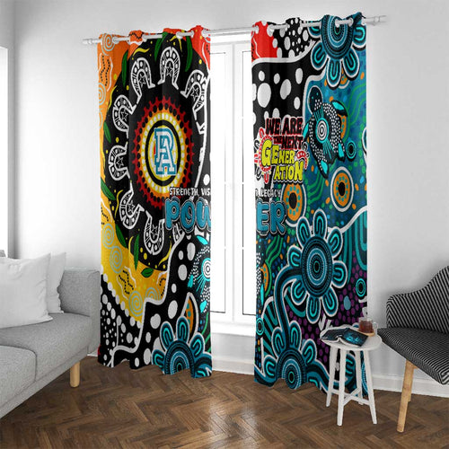 Power AFL Celebrating 50 Years of Naidoc Window Curtain NAIDOC Week 2025 Aboriginal