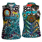 Personalised Power AFL Celebrating 50 Years of Naidoc Women Sleeveless Polo Shirt NAIDOC Week 2025 Aboriginal